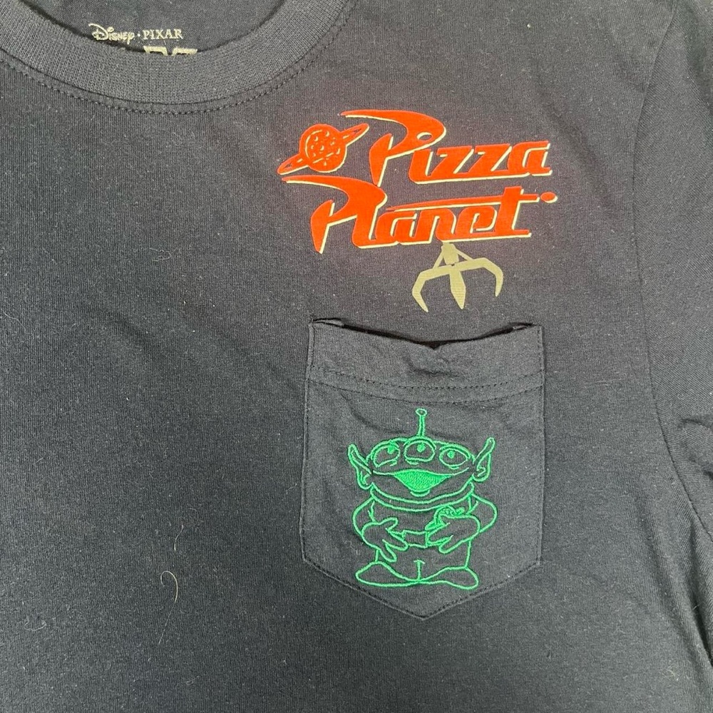 Toy Story Disney Pixar Nostalgic Y2k 90s Kidcore Alien Casual Graphic Pocket Tee - Picture 2 of 5